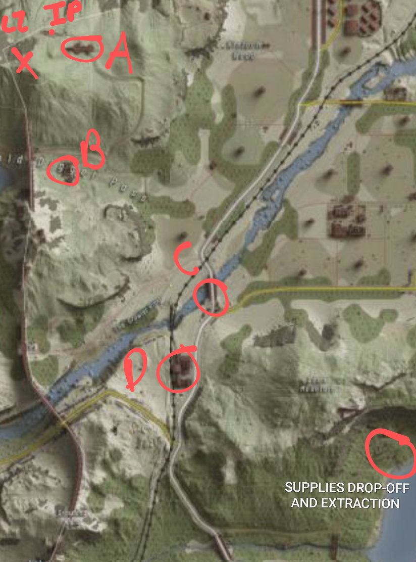 Operation Excalibur tacmap